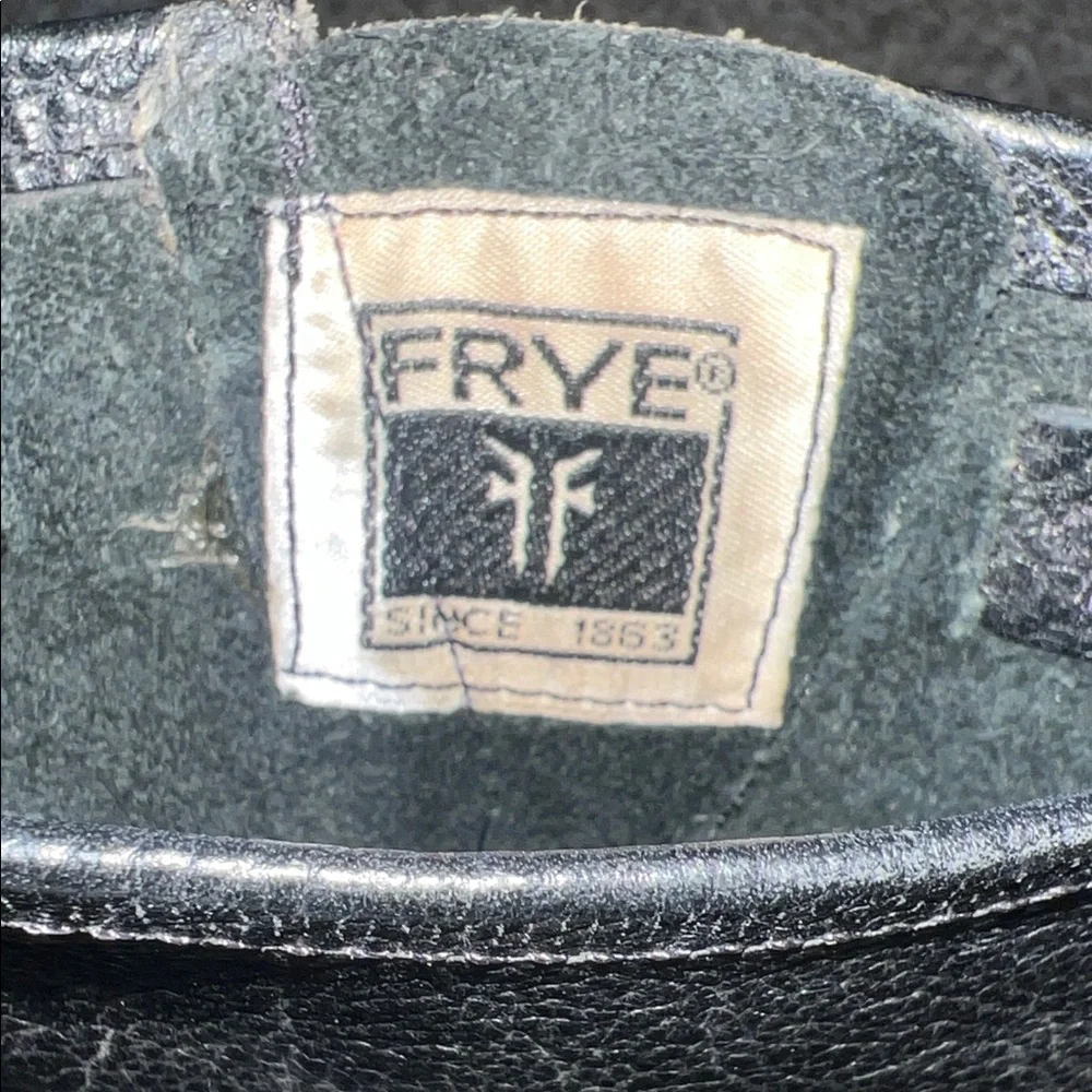 Frye Black Leather Ankle Booties with Buckles - Picture 5 of 16